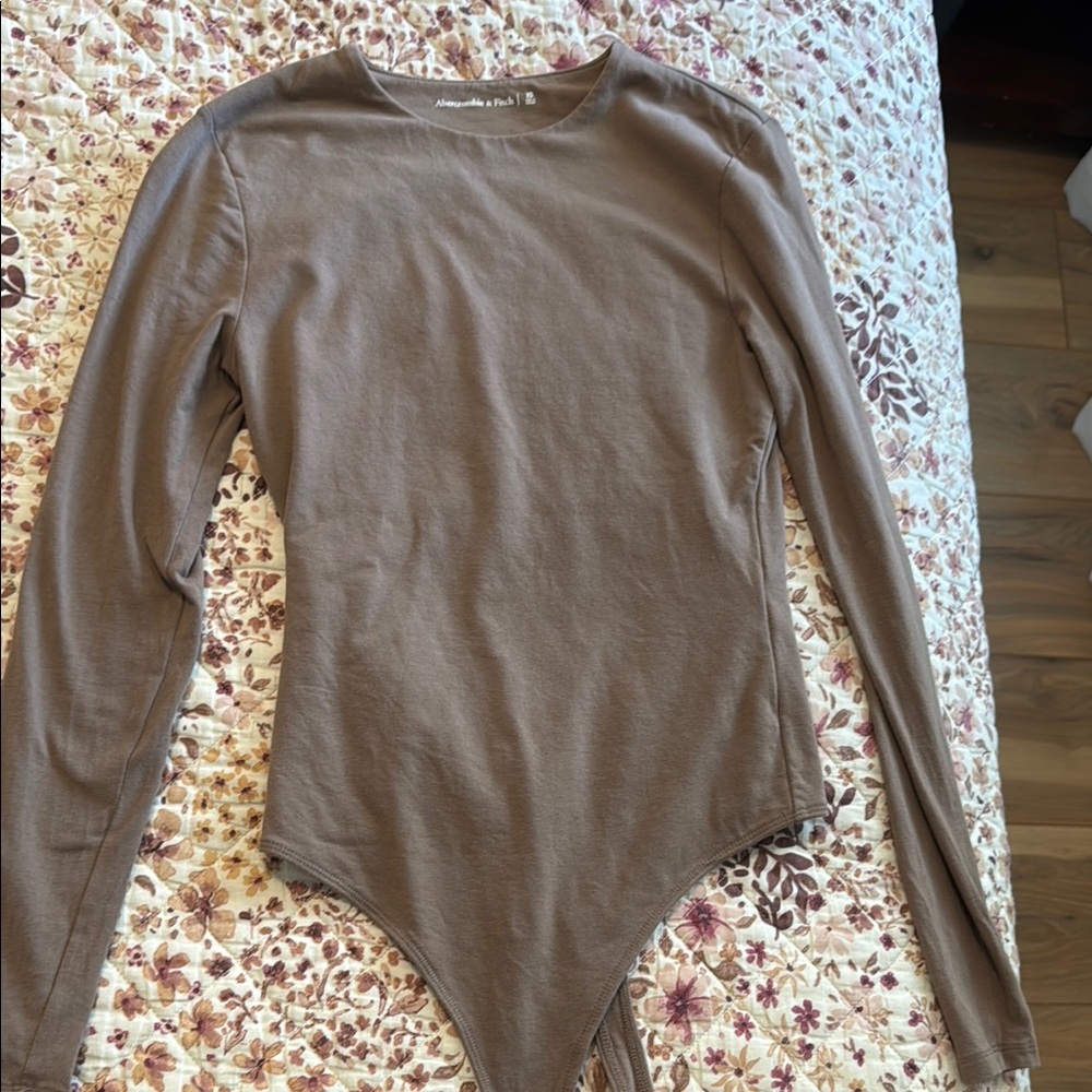 Abercrombie & Fitch Brown Asymmetrical Bodysuit